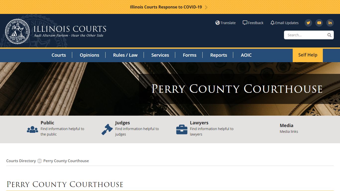 Perry County Courthouse | Illinois Courts